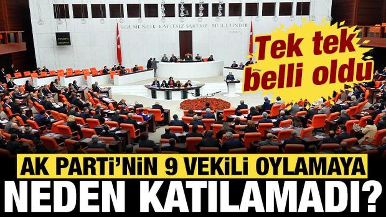 Terörsüz Türkiye Düzenlemesi Meclis'ten Geçti: AK Parti'nin 9 Milletvekili Oylamaya Katılamadı