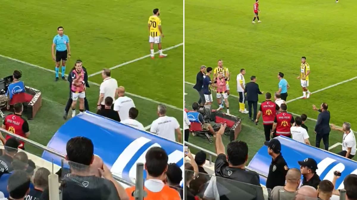 Kerem Aktürkoğlu yedek kaldığı maçta sinirlerine hakim olamadı