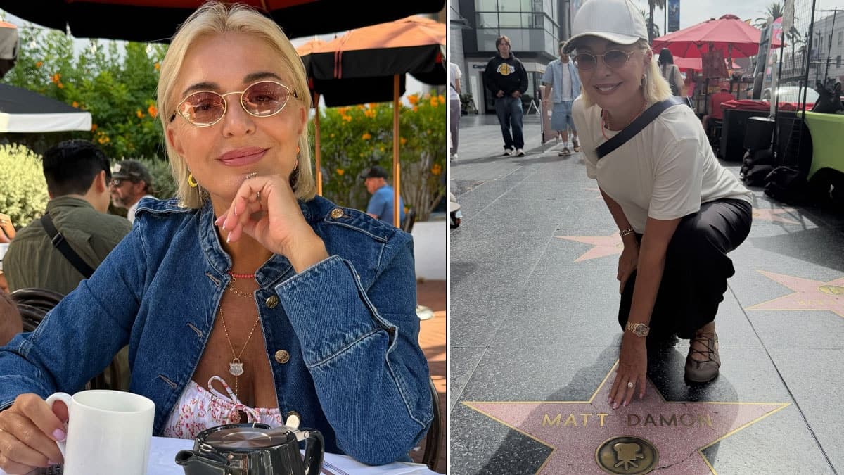 Gülenay Kalkan Hollywood Şöhretler Yolu'nda: Ünlü yıldızların isimlerine dokundu