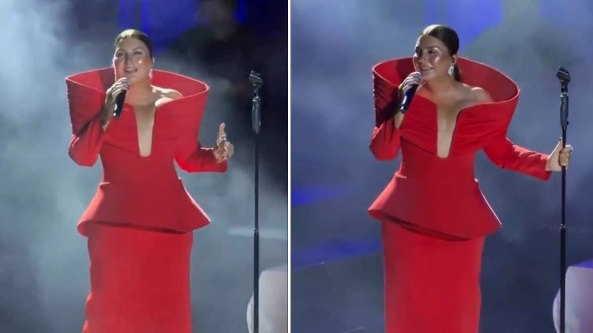 Sibel Can'ın sahne kıyafeti sosyal medyada tartışma yarattı: 'Çay bardağına benziyor' yorumları geldi